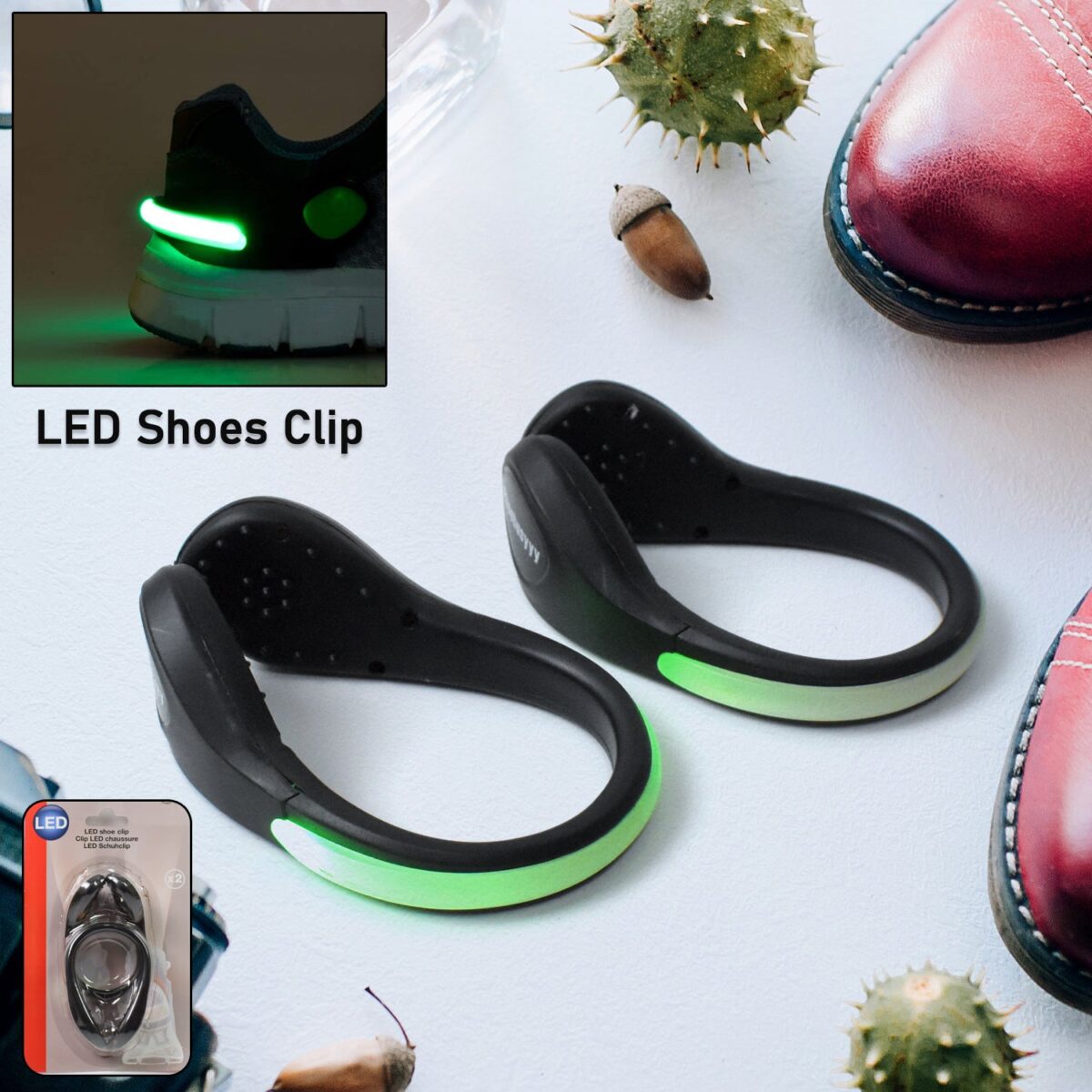 LED Shoes Clip Lights (1 Pair) - Image 1