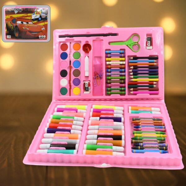 17978Â Art Set Kids Art Supplies Coloring Case Kit Painting & Drawing Sets for Kids Boys Girls Gifts Toys Age 4 & Above - Mix Colors, Kids Colorful Bag (86 Pcs Set)