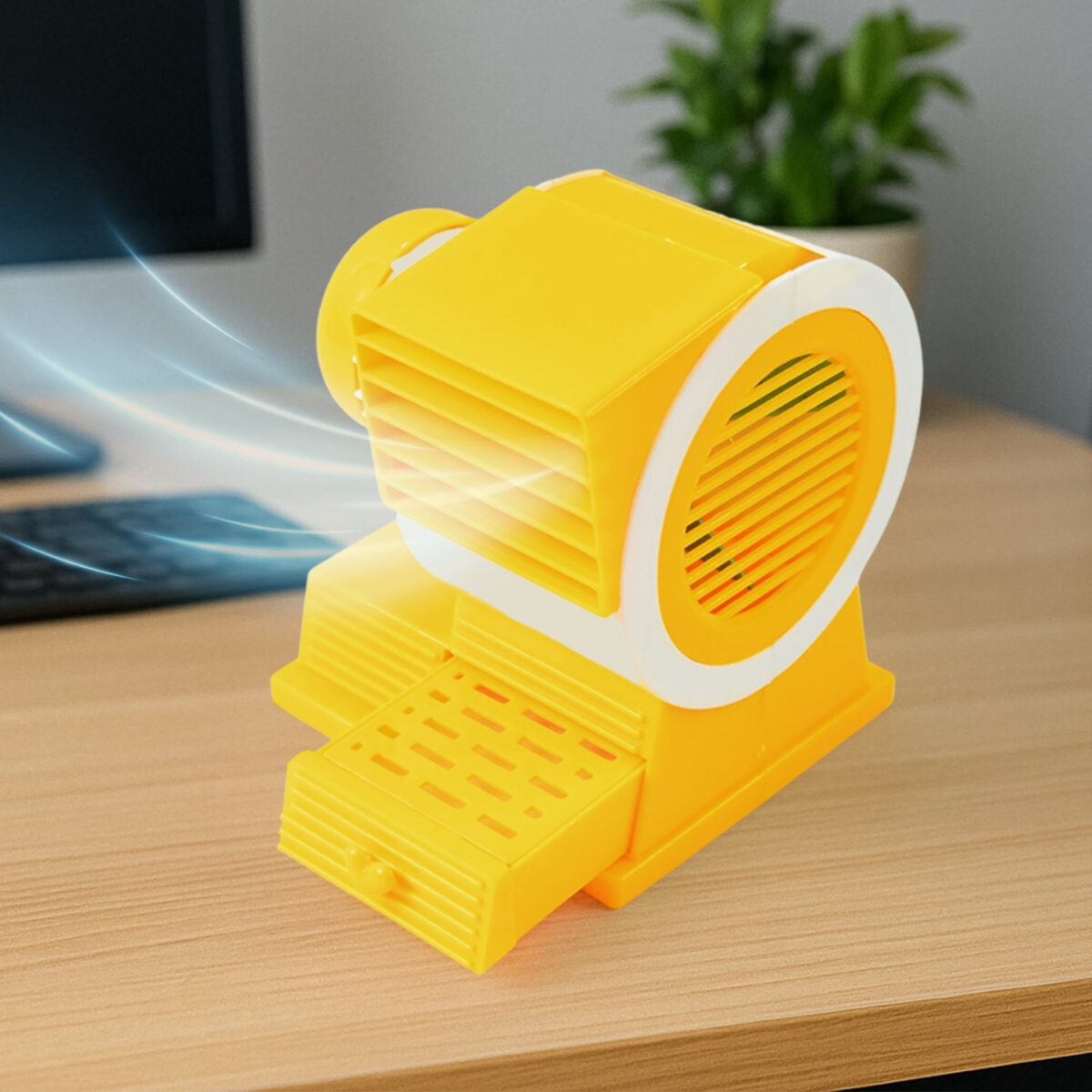 Mini Dual-Blade Portable USB Table Fan - Image 1