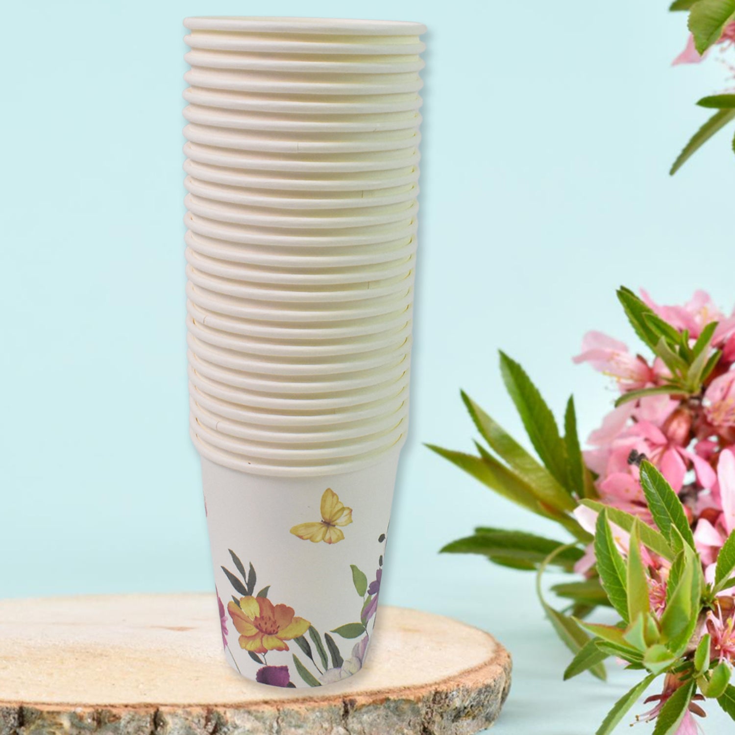 01_e8d39c0d-eb6f-4f41-8abe-1039766d0928.jpg Disposable Paper Cups, Disposable Tea, Coffee Cups (24 Pcs Set / Mix Color & Design) - Image 3