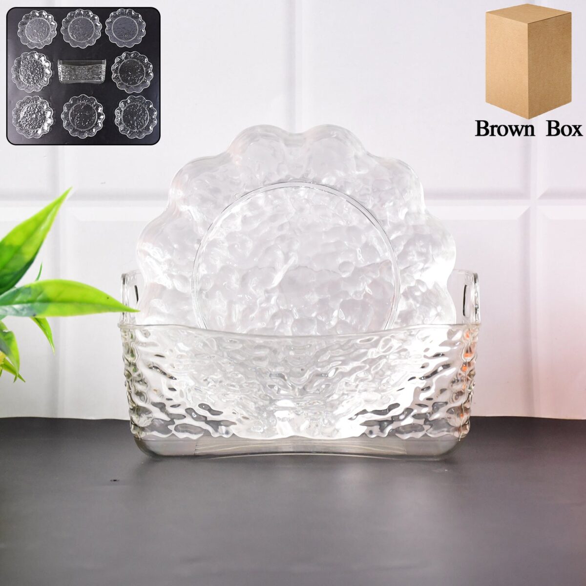 9 in 1 Plastic Bowl With Serving Tray / Plates Set - Image 1