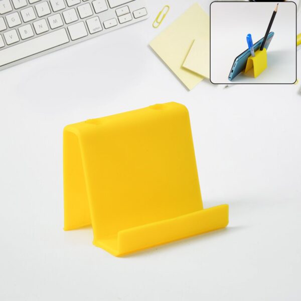 Multifunctional Plastic Mobile Phone Stand & Pen Holder (1 Pc & mix color)