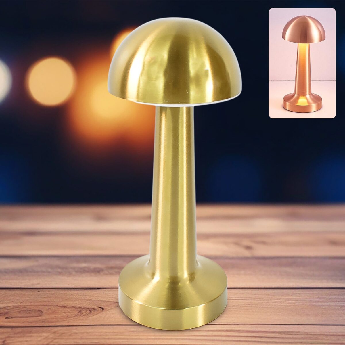 LED Lamp with Touch Control | Decorative Desk Lamp, Portable Metal LED Table Lamp - Image 1