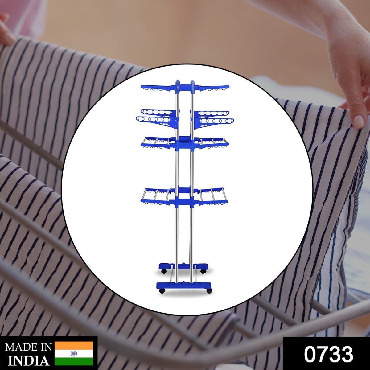Stainless Steel Cloth Drying Stand - Image 2