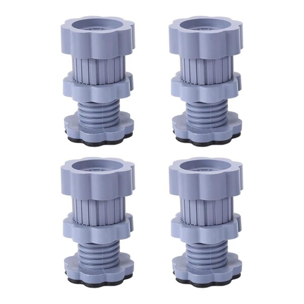 Adjustable Anti-Vibration Washing Machine Support Stand â€“ Non-Slip PVC Lifting Stand (4 Pc Set)