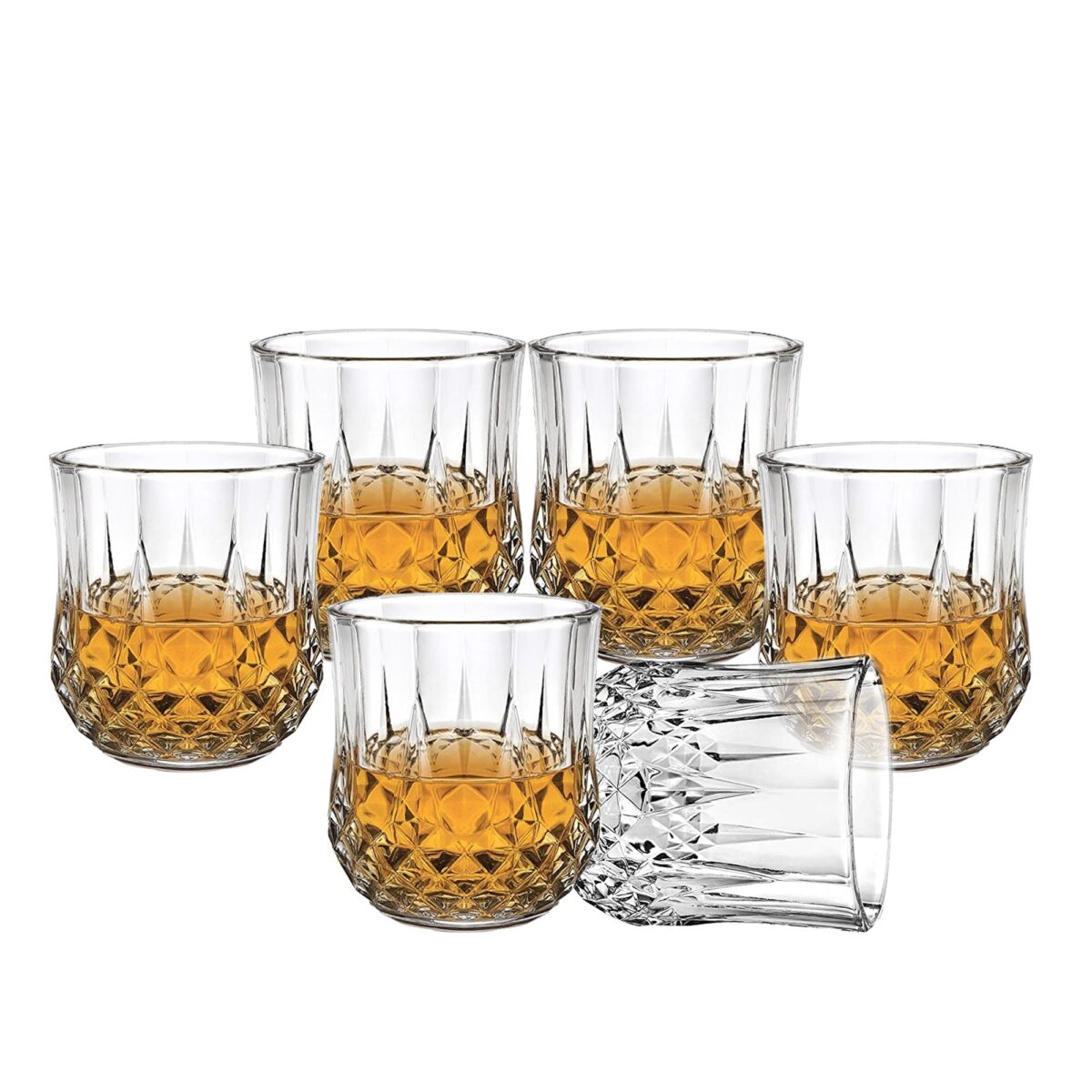 Heavy unbreakable Stylish look fully Transparent Glasses Set 250 ml (6pcs) - Image 4