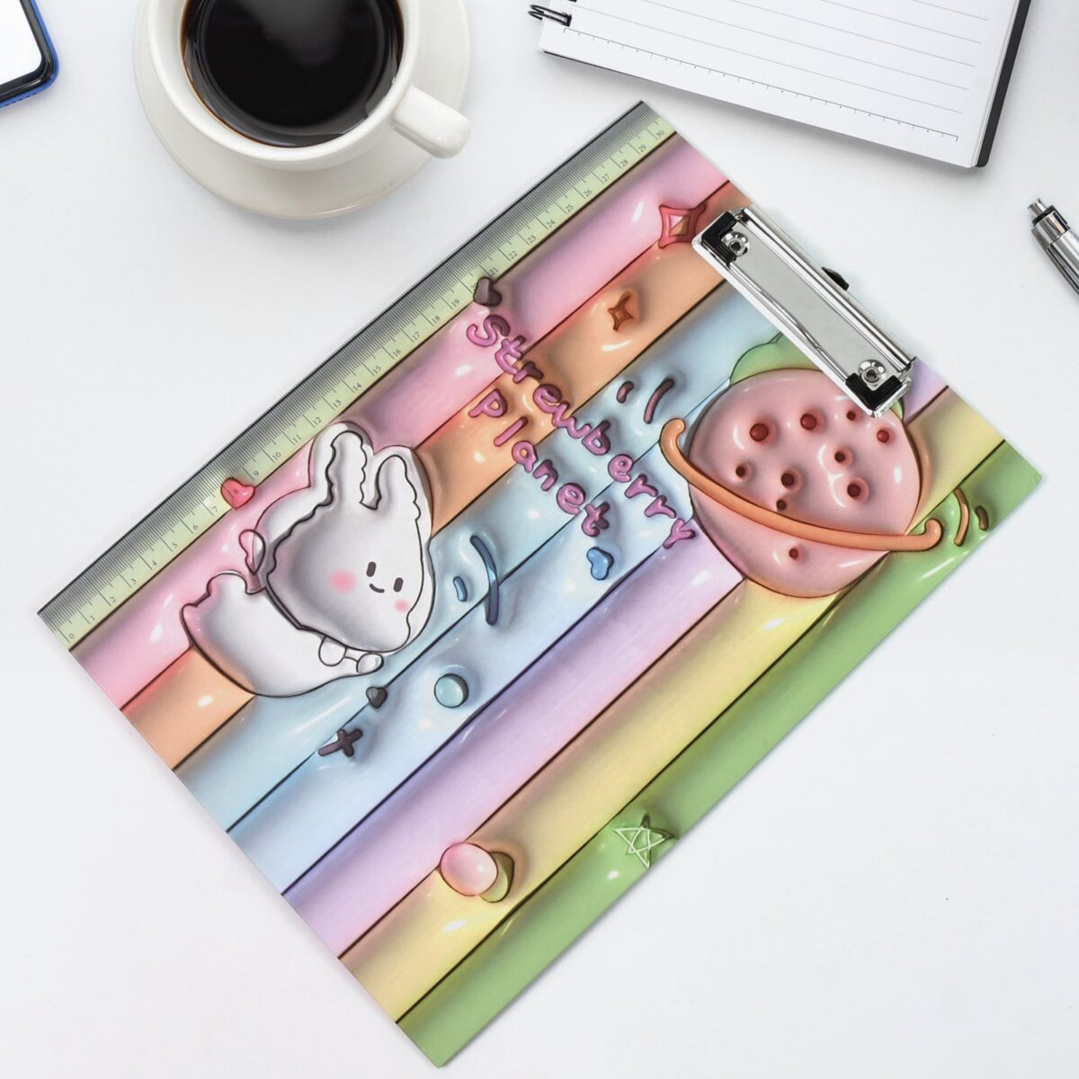 Wooden Paper Clipboard Writing Pad with Clip (1 Pc / 31Ãƒâ€”22 Cm) - Image 5