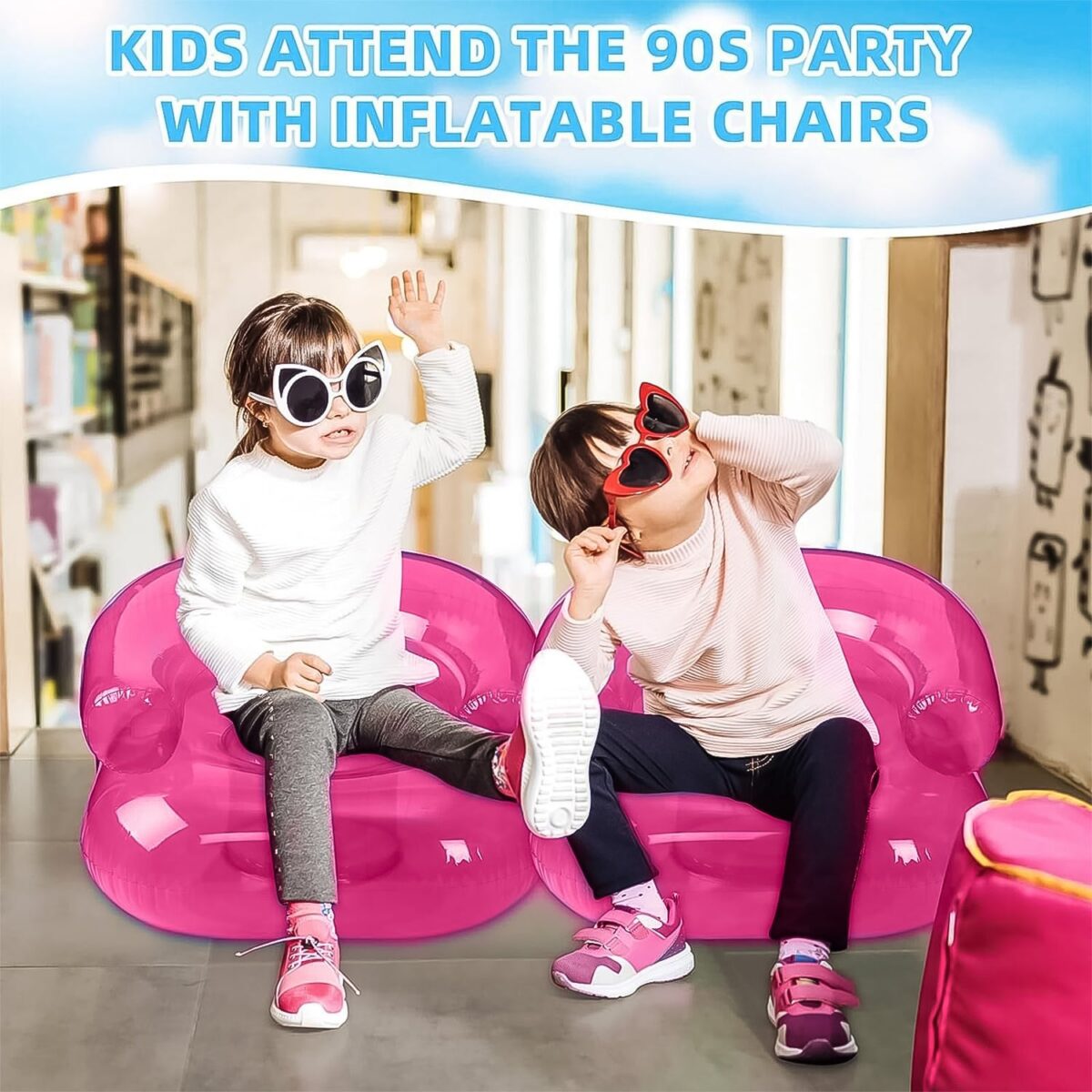 Inflatable Sofa Chair for Boys and Girls Suitable for Camping (28 Inch Approx / 1 Set) - Image 4