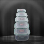 Kitchen Storage Containers Set â€“ Fridge Storage, Plastic Organizer, Snap-Seal Lunch Box (5 Pcs Set) - Image 4