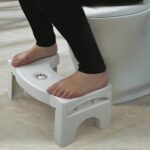 Plastic Non-Slip Folding Toilet Squat Stool - White Color - Image 6