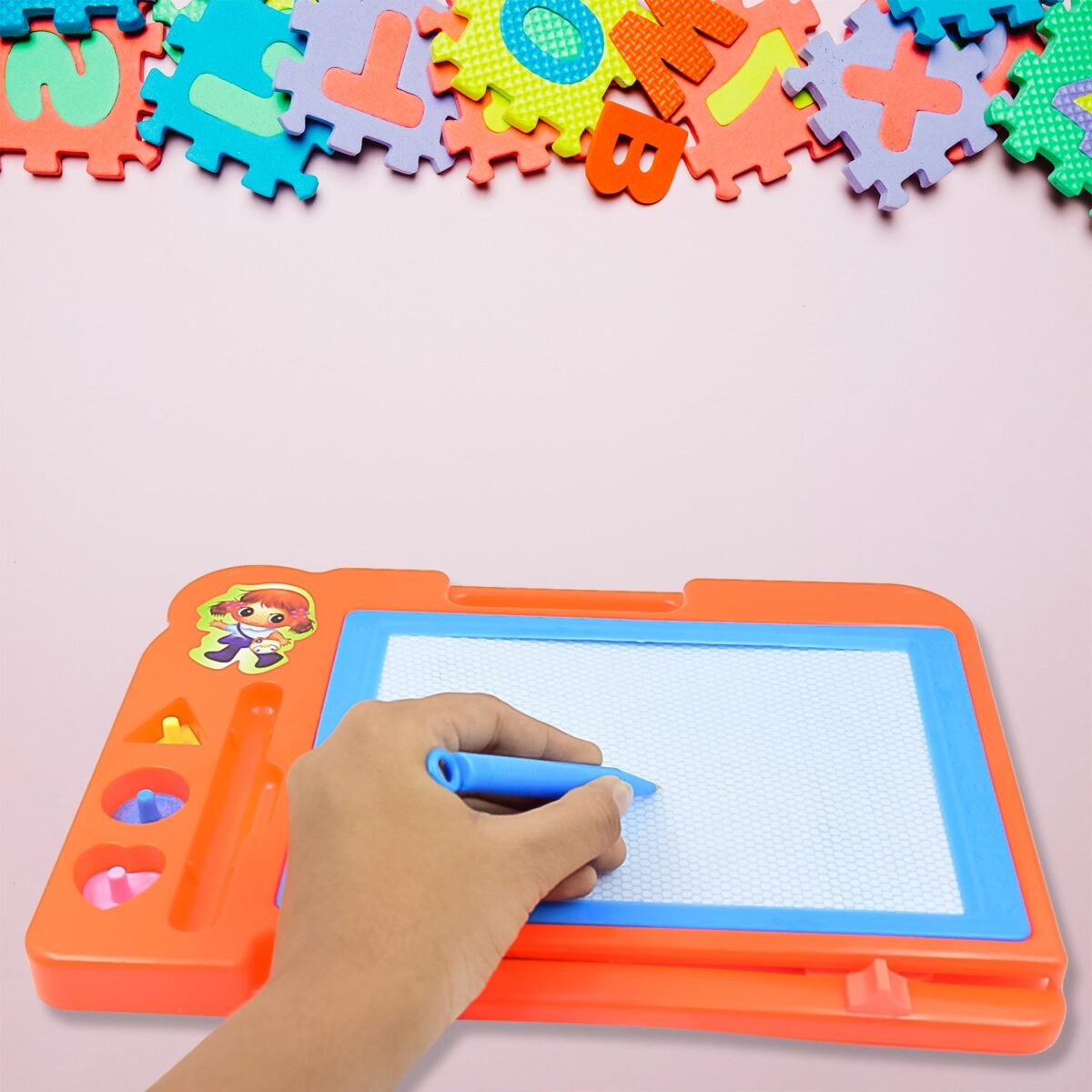 Magnetic Slate Sketch Pad / Board for Kids (1 Pc / 27 Ãƒâ€” 19 Cm) - Image 7