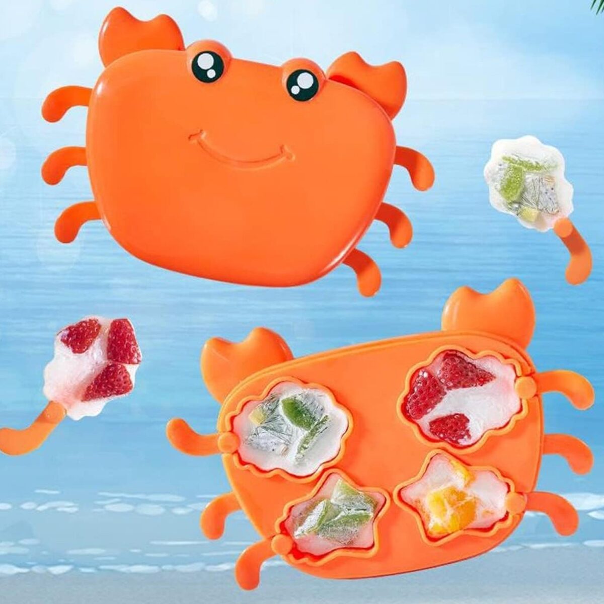 Crab Ice Mold Ã¢â‚¬â€œ Silicone Ice Cream & sicle Mold for Kids (1 Pc) - Image 1