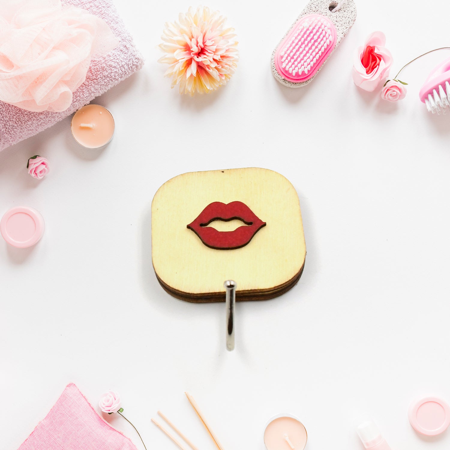 02_10fc20fb-fee1-4036-9035-9391e7340c41.jpg Wooden Cartoon Hook Wall Hanging Hooks Wall Storage Hook Wall Mounted Hat Hooks Wall Coat Hooks Hanger Backpack Hook Clothes Hook Office Towel Hook Clothing Iron (1 pc) - Image 1