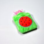 Watermelon Small Hot Water Bag with Cover – Pain Relief Warmer - Image 4