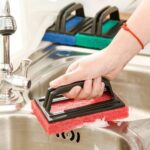 Tile cleaning multipurpose scrubber Brush with handle - Image 3