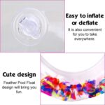 Swim Ring, For Adults, Conveniently Portable, Feathers, Swimming Ring, For Water Play, For Beaches, Swimming, Summer Vacation, Women's, Men's (1 Pc) - Image 6