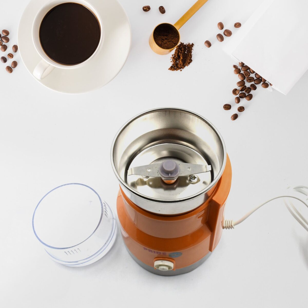 Multi Function Small Food Grinder Grain Grinder, Portable Coffee Bean Seasonings Spices Mill Powder Machine Small Kitchen Appliances for Home and Office - Image 5