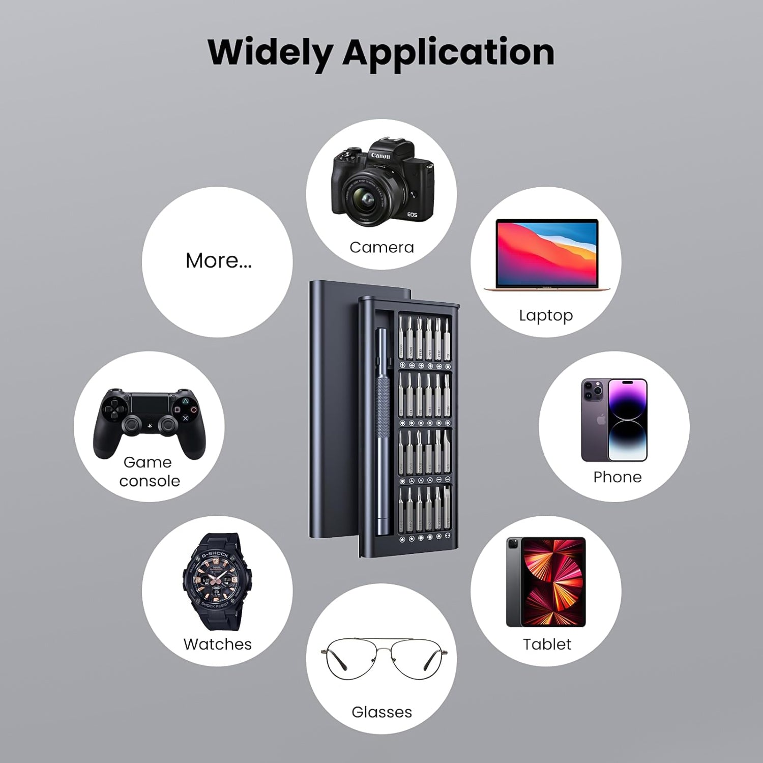 02_1cb73436-c906-46aa-9911-6958d080ce5c.jpg Aluminium 24 in 1 Precision Screwdriver Set, Screwdriver Tool Set (24 Pcs Set) - Image 4