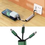 Charging Cable, 3 in 1 Extendable, Data transmit & Charging Cable (1 Pc) - Image 3