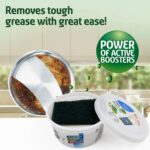 Fresh Mix Flavor Round Dishwash Bar With Super Scrubber Free Complete Dishwashing Solution, Tough Stains Remover (350 Gm) - Image 3