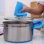 Silicon Hot Pot Mat Set - 4-Piece Heat-Resistant Trivets for Protecting Surfaces - Image 3