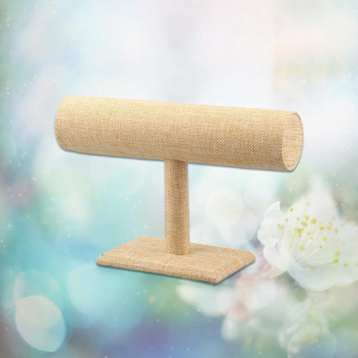 Jewelry Display Rack Bracelet Display Portable Bracelet Stand Jewelry Stand Organizer T Bar Stand Dispaly Rack Jewelry Display Stand Watch T- Flower Display Stand Appendix Necklace (1 pc) - Image 3