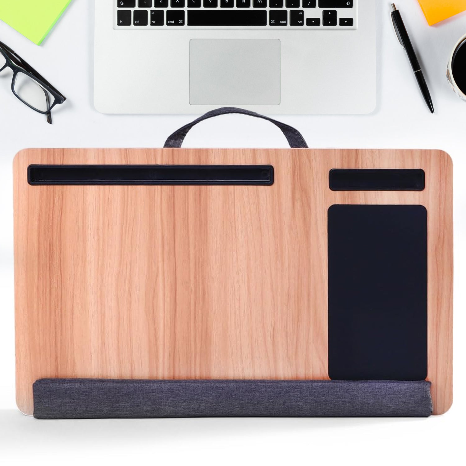 02_247d359a-c009-4ef6-9c11-e34599f193df.jpg Portable Laptop Table with Mouse Pad (55×35 Cm / 1 Pc) - Image 1