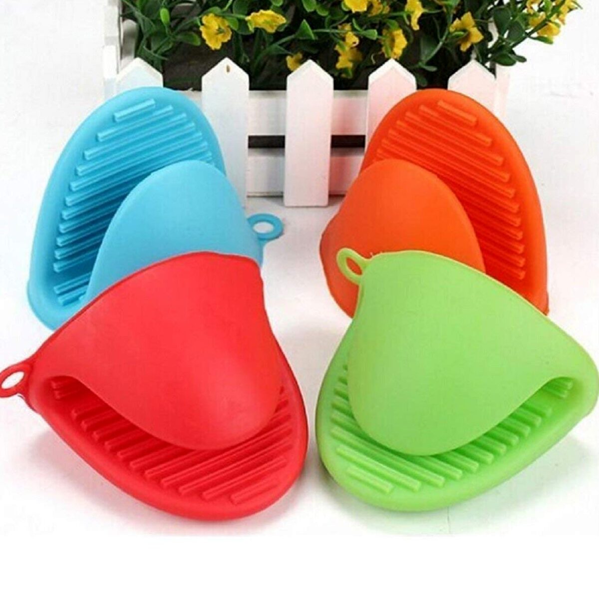 Silicone Heat Resistant Cooking Potholder for Kitchen Cooking & Baking - Image 2