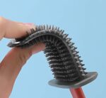 Silicone Toilet Brush with Holder Stand  for Bathroom Cleaning - Image 8