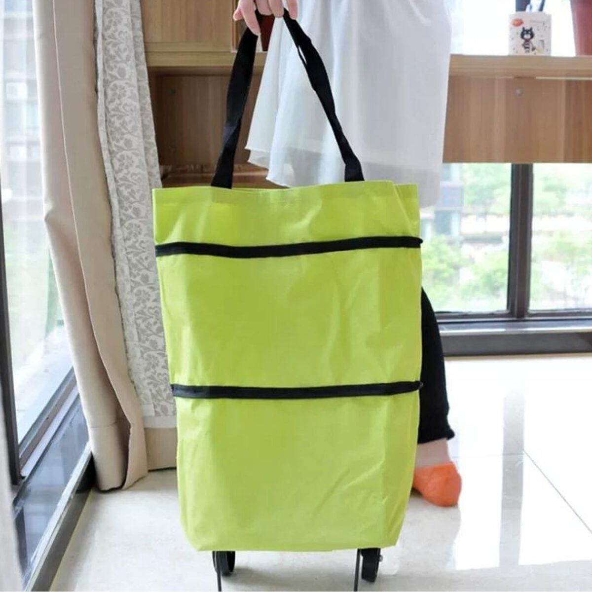 Folding Cart Bags Trolley Shopping Bag For Travel Luggage - Image 3