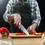 Thick Wooden Bamboo Kitchen Chopping Cutting Slicing Board with Holder for Fruits Vegetables Meat - Image 3