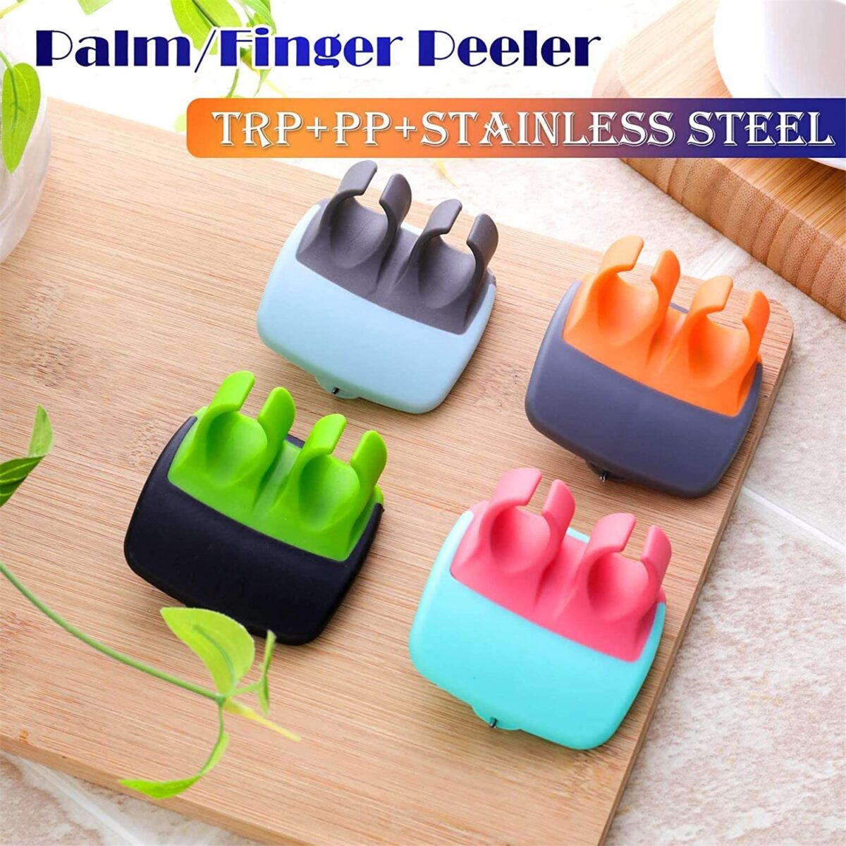 Hand Palm Peeler with Rubber Grip for Fruits & Vegetables - Image 6