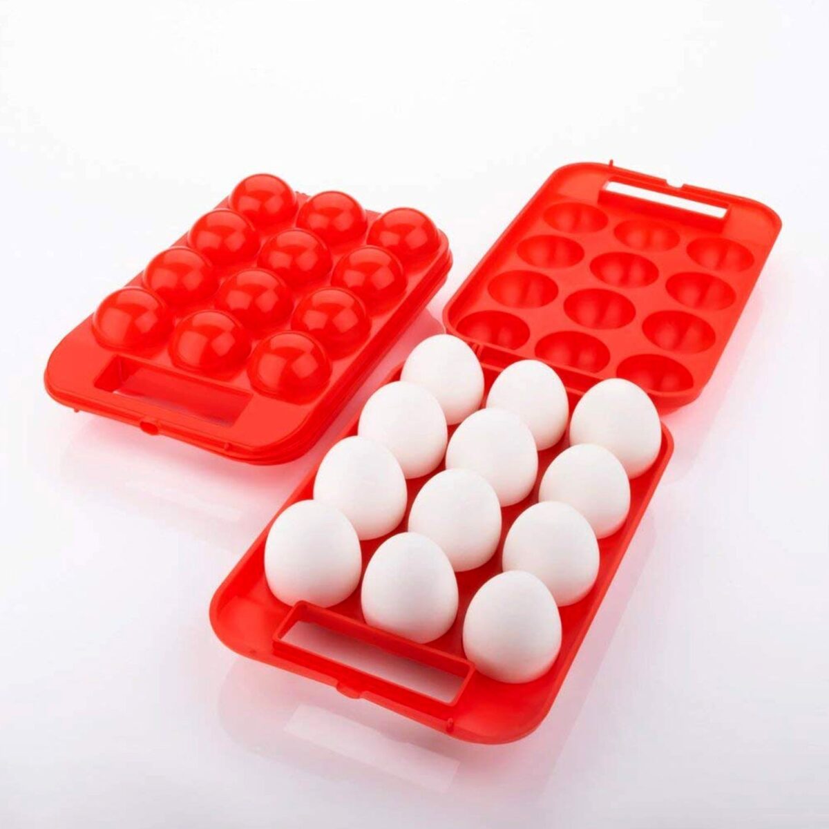 Plastic Egg Carry Tray Holder Carrier Storage Box - Image 3