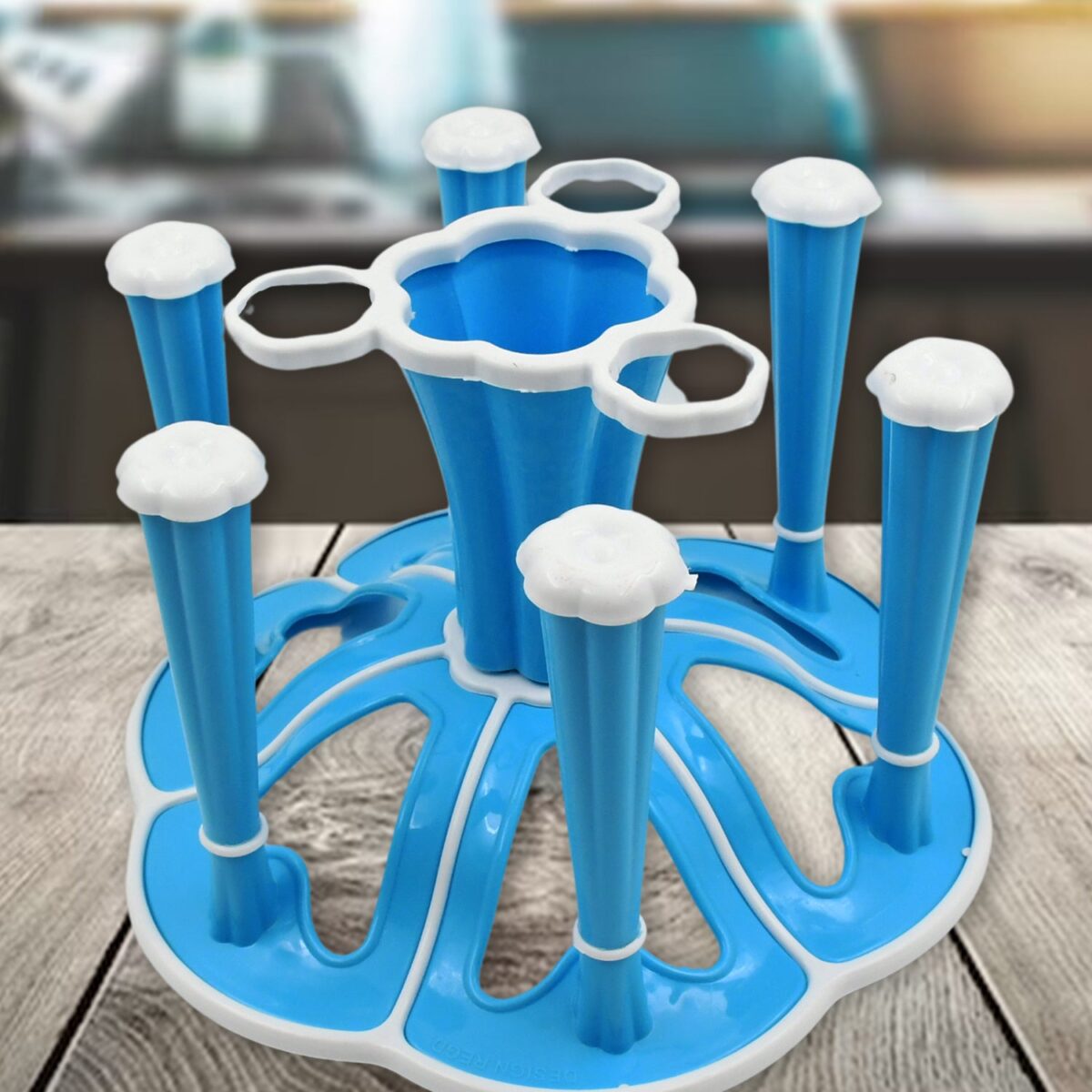 Miracle Plastic Glass Stand for Kitchen & Dining (6-Glass, Spices, Moq - 2 Pc) - Image 1