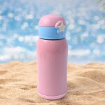 Thermos steel Double Wall Vacuum Bottle With Cover & Strap 600ml Approx - Image 3