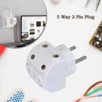 5-Way 2 Pin Multi-Plug Socket / Converter (1 Pc) - Image 4