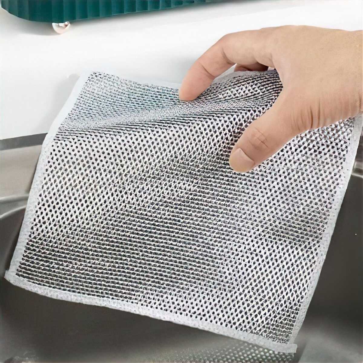 One-Sided Multipurpose Microfiber Cloths, Scrubber (1 Pc / 20x20 Cm) - Image 6
