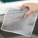 One-Sided Multipurpose Microfiber Cloths, Scrubber (1 Pc / 20x20 Cm) - Image 6