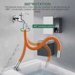 Flexible Water Tap Extender, 360Â° Bending Faucet Extension Tube with Connector (18cm) - Image 3