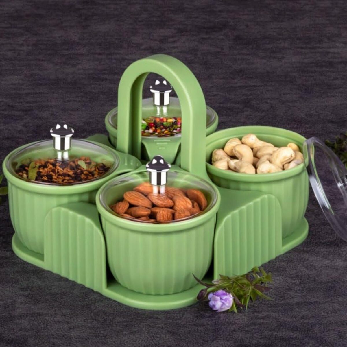 Multipurpose Plastic Storage Container Set: Kitchen Jars, Spices, Cookies - Image 1