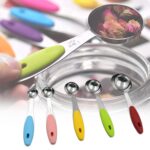 Measuring Cups and Spoons Stackable Set with Silicone Handle(5 Pc Set) - Image 3