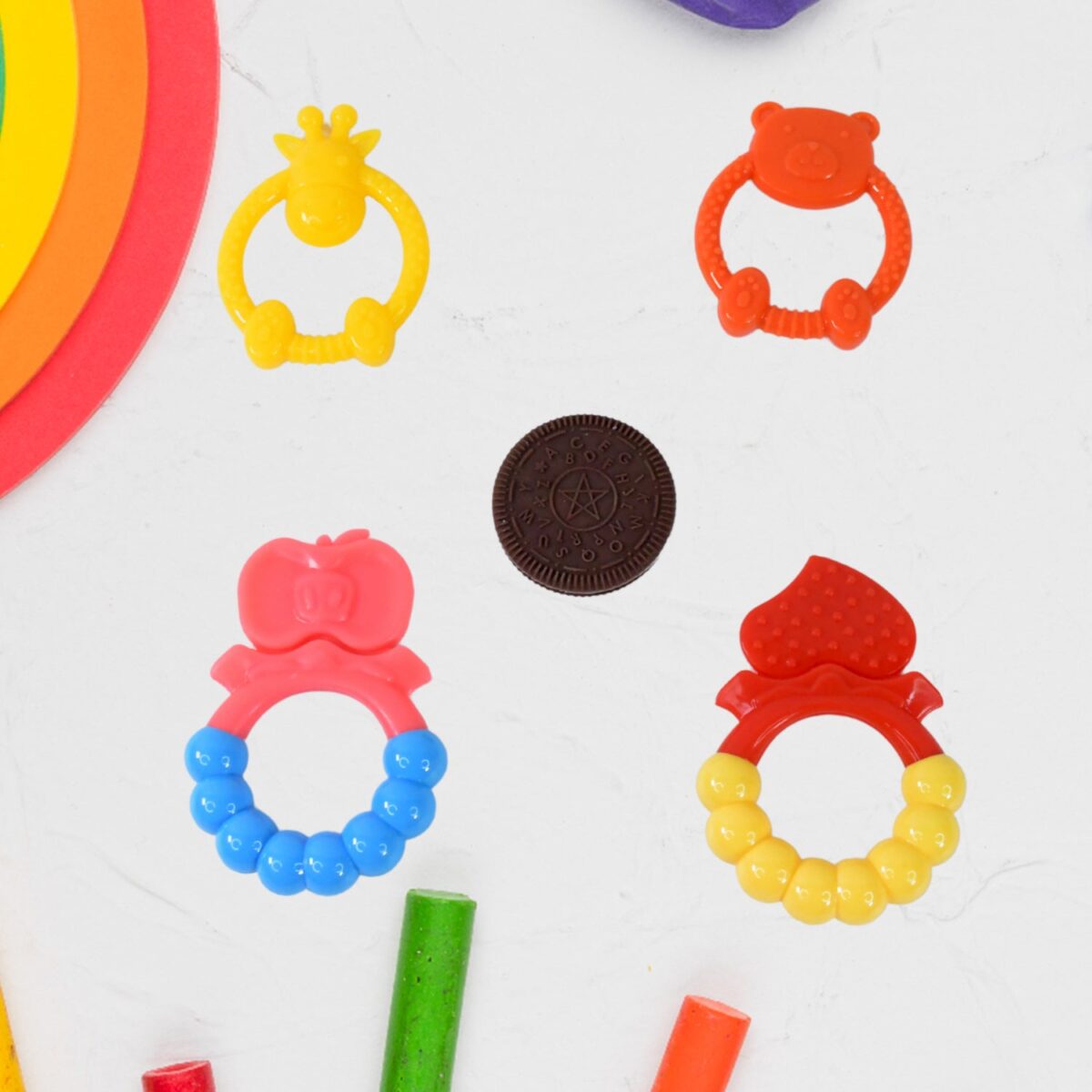 Silicone Baby Teething Toys (1 Pc / Mix Design) - Image 3