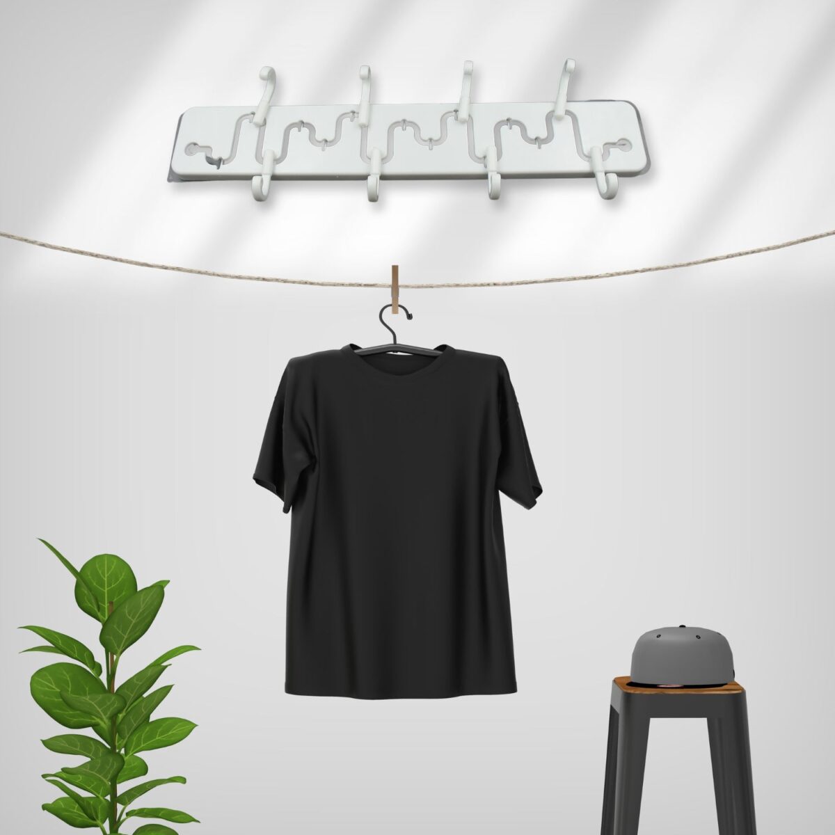 Adjustable Wall Hook: Slides for Easy Access (Bathroom & Home) - Image 4