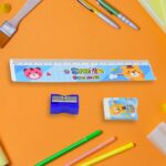 Cartoon Wooden Pencil Set for Kids Boys Return Gifts Birthday Party Space Stationary Set Pencil Eraser Sharpener Combo Kit for Kids Boys (Mix Color / 1 Set) - Image 6