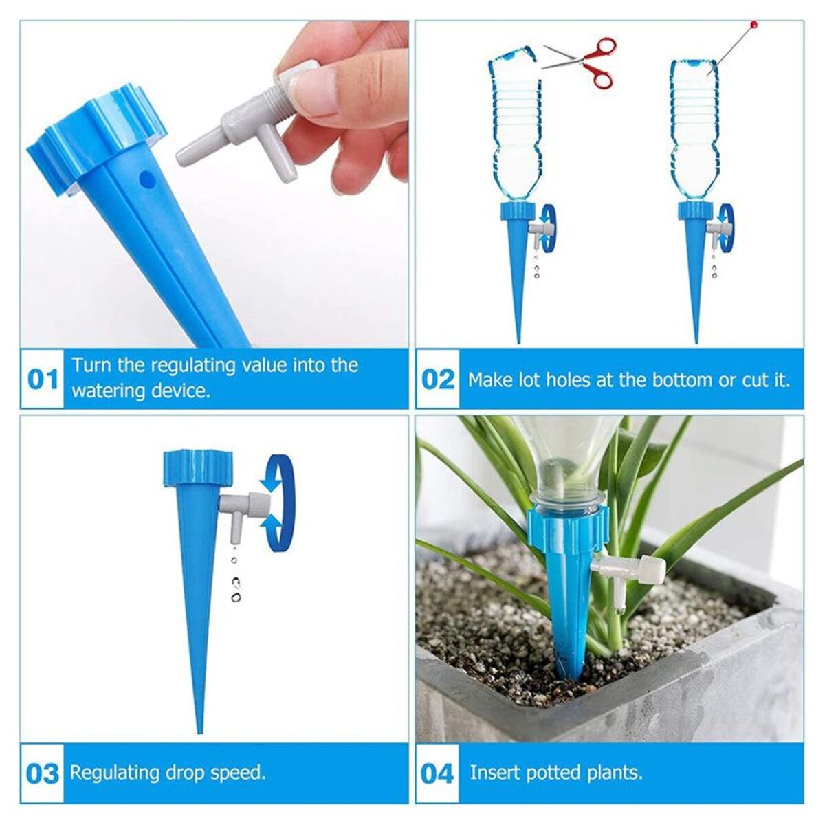 Adjustable Plant Watering Spikes with Slow Release Valve - Image 7