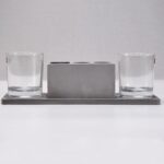 2 Wine Glasses & Marble Holder - Attractive Design for Hotels & Cafes - Image 6
