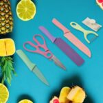 Professional Colorful Kitchen Knives Set (6 Pcs Set) - Image 3