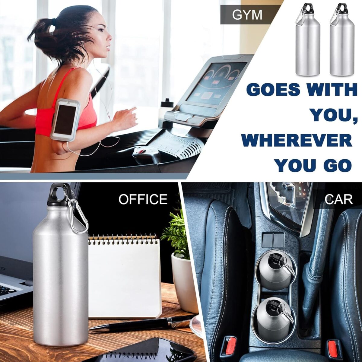 Aluminium Sports Water Bottle, 1 Pc (Capacity 750 ML Approx) - Image 7