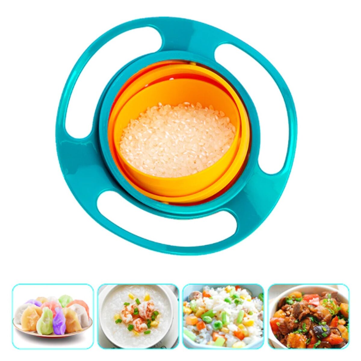 Rotating Baby Bowl used for serving food to kids and toddlers etc. - Image 1