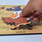 Wooden Bird Puzzle Learning Educational Board (1 Set / 28Ã—20 Cm) - Image 3